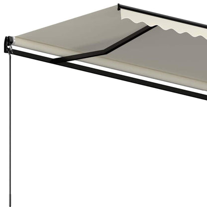 Manual Retractable Awning Drop 300 cm Cream