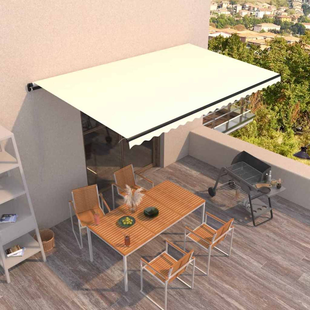 vidaXL Manual Retractable Awning Drop 300 cm