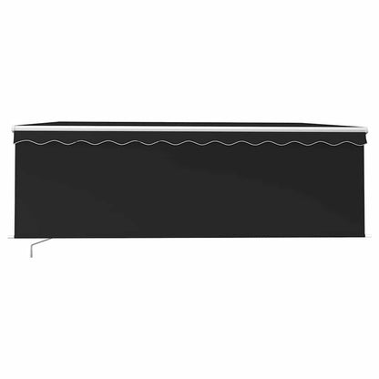 vidaXL Manual Retractable Awning with Blind 4x3m Anthracite 3