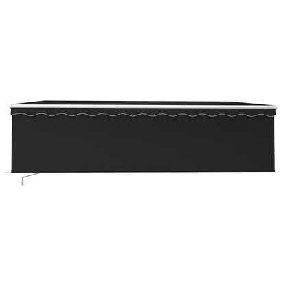 vidaXL Manual Retractable Awning with Blind 5x3m Anthracite 3