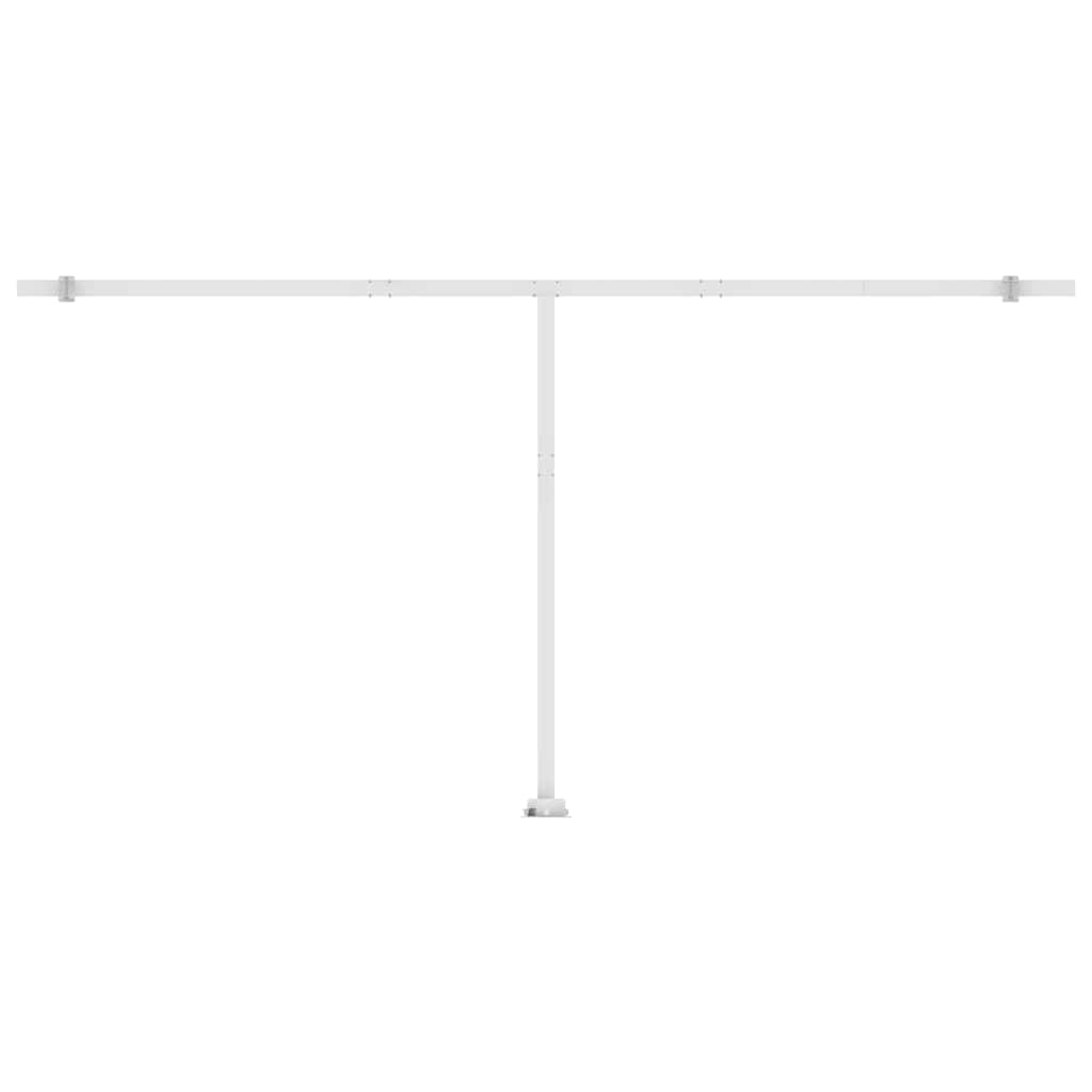 Manual Awning 4 x 3.5 m 100% Polyester Drop 350 cm Blue and white