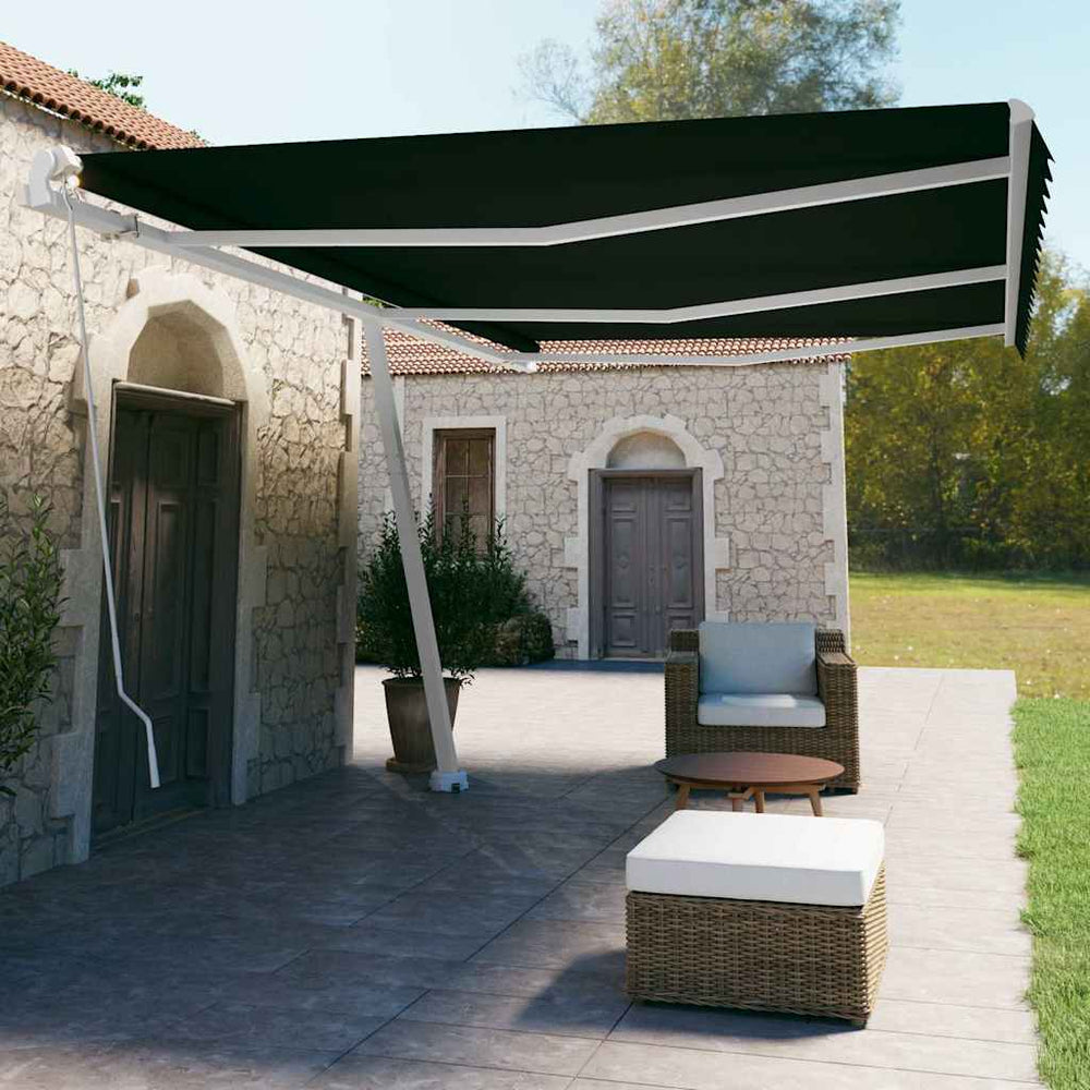 vidaXL Manual Awning 4 x 3.5 m 100% Polyester Drop 350 cm