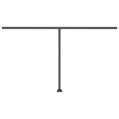 vidaXL Freestanding Manual Retractable Awning 400x350 cm Anthracite