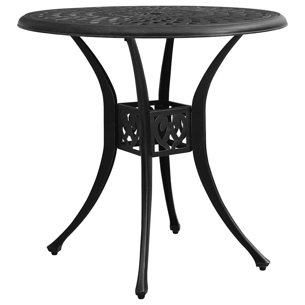 3 Piece Bistro Set Cast Aluminium Black 2