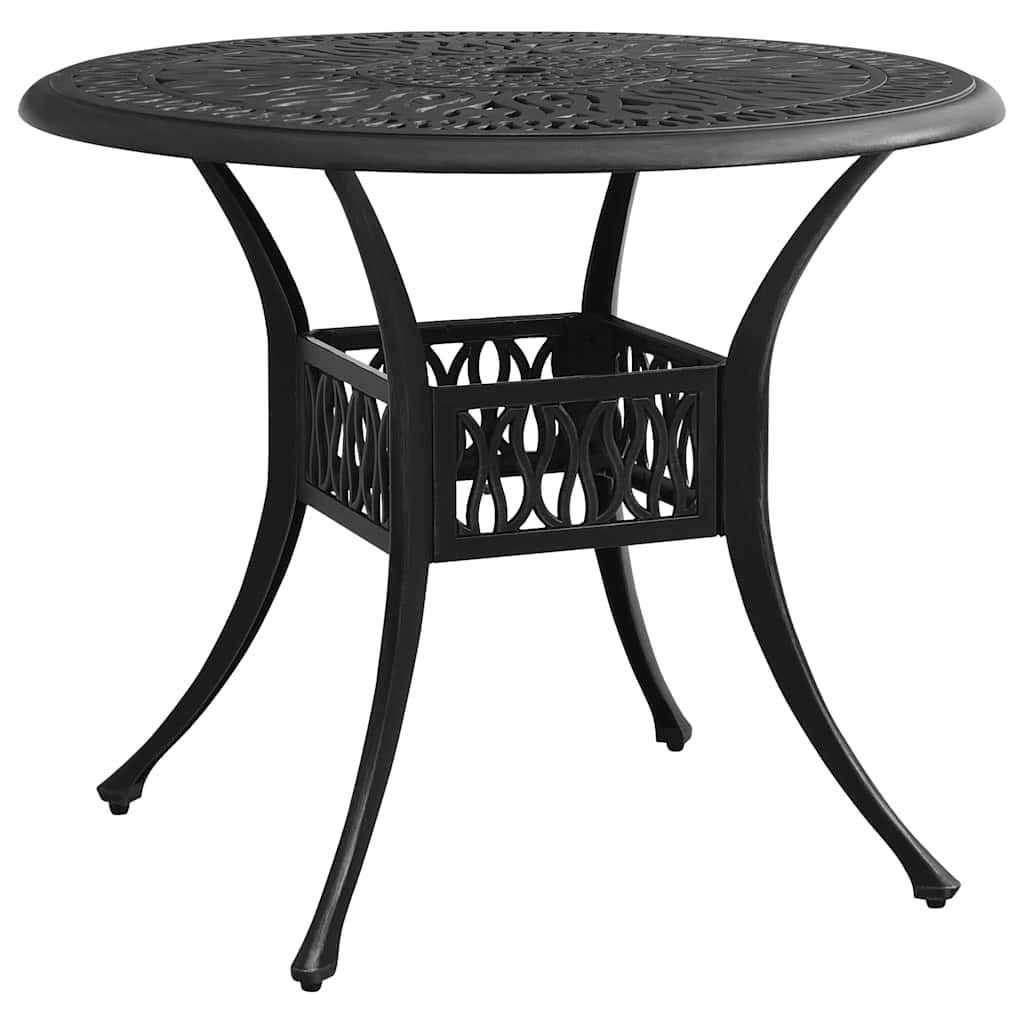 3 Piece Bistro Set Cast Aluminium Black 2