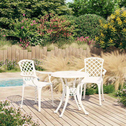 vidaXL 3 Piece Bistro Set Cast Aluminium