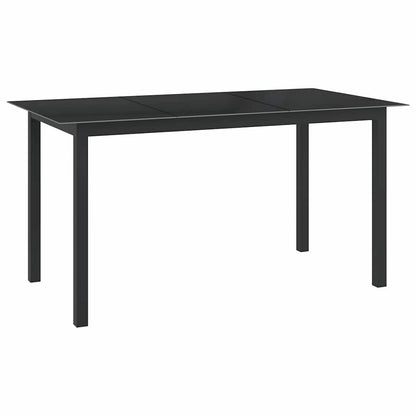 vidaXL 7 Piece Garden Dining Set Aluminium Anthracite 2