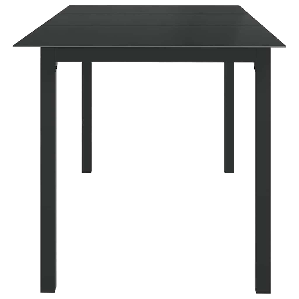 vidaXL 7 Piece Garden Dining Set Aluminium Anthracite 4