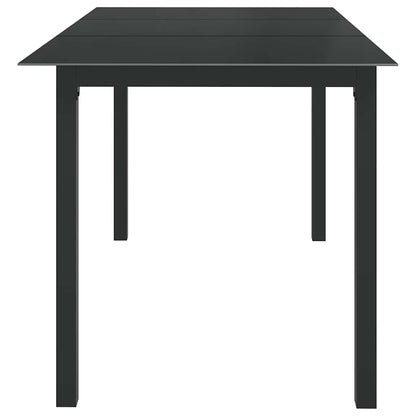 vidaXL 7 Piece Garden Dining Set Aluminium Anthracite 4