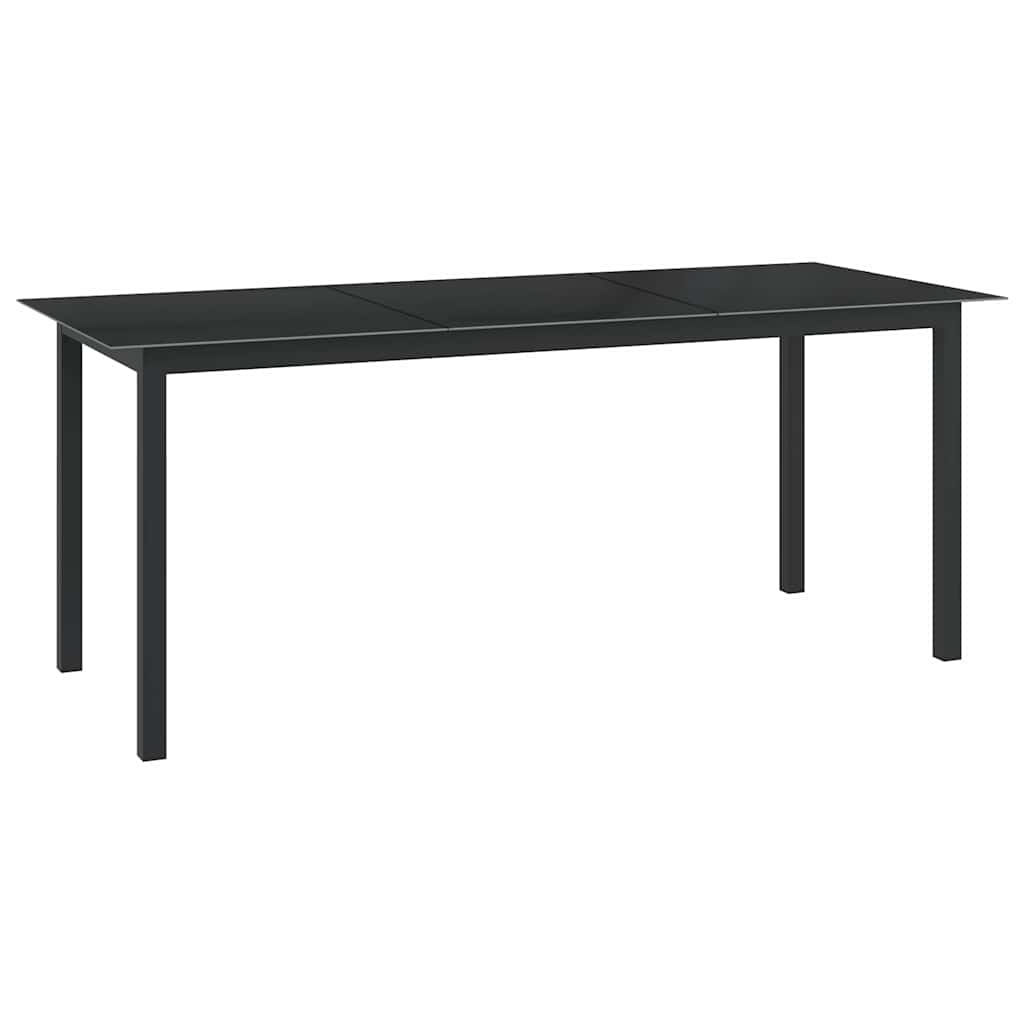 vidaXL 9 Piece Garden Dining Set Aluminium Anthracite 2