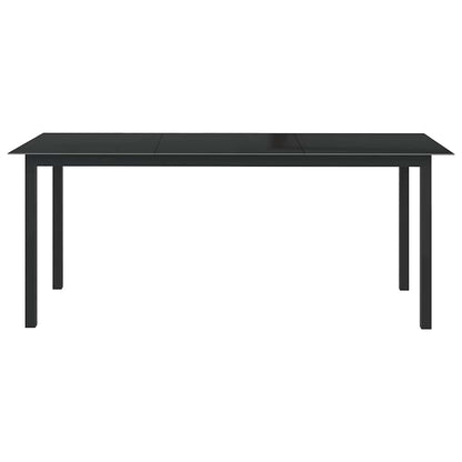 vidaXL 9 Piece Garden Dining Set Aluminium Anthracite 3