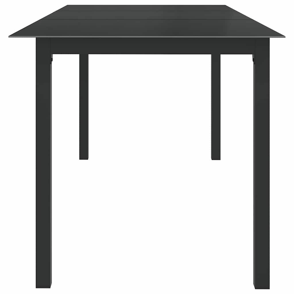 vidaXL 9 Piece Garden Dining Set Aluminium Anthracite 4