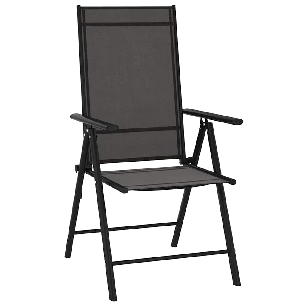 vidaXL 10 Piece Garden Dining Set Black and Anthracite 2