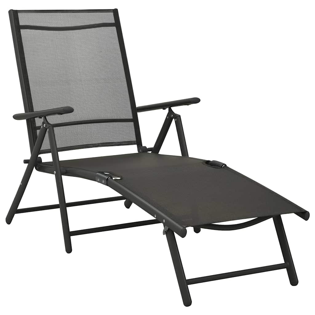 vidaXL 10 Piece Garden Dining Set Black and Anthracite 5