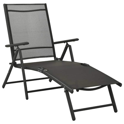 vidaXL 10 Piece Garden Dining Set Black and Anthracite 5