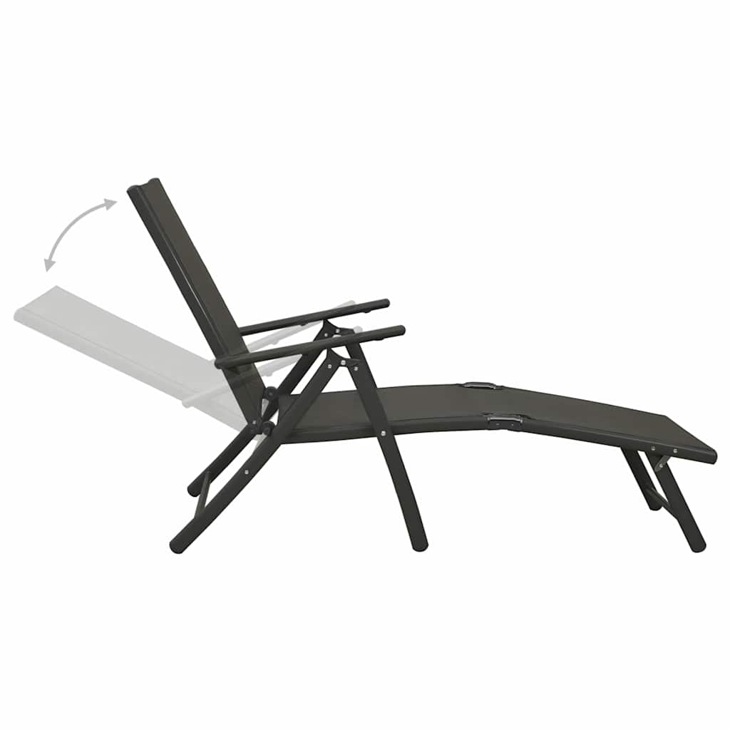 vidaXL 10 Piece Garden Dining Set Black and Anthracite 6