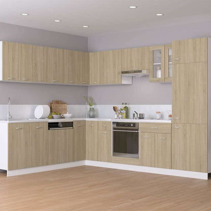 Hanging Glass Cabinet "Lyon" 40x31x60 cm Sonoma Oak 1x hanging corner cabinet 57 cm wide 60 cm high