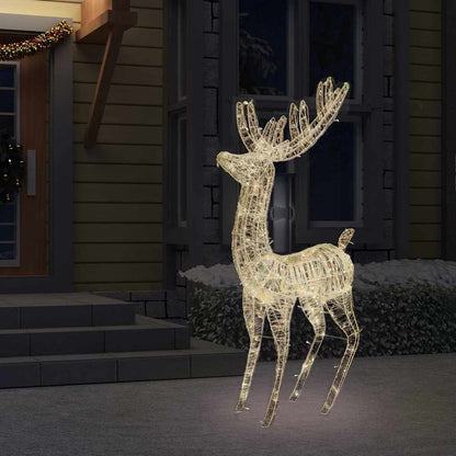 XXL Acrylic Christmas Reindeer 250 LED 180 cm Width 96 cm Warm white