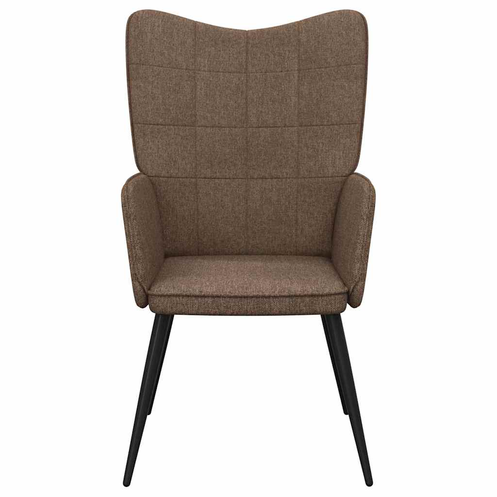 Relaxing Chair Fabric brown without footrest