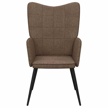Relaxing Chair Fabric brown without footrest
