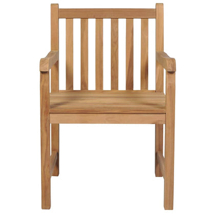 vidaXL Outdoor Chairs 4 pcs Solid Teak Wood 3
