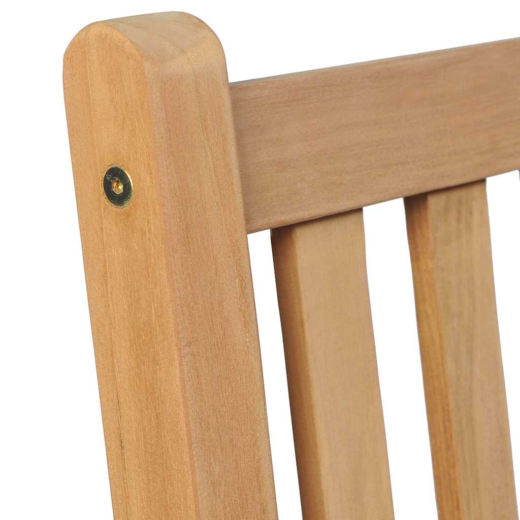 vidaXL Outdoor Chairs 4 pcs Solid Teak Wood 4