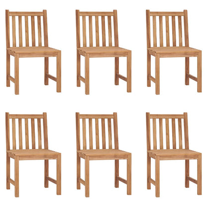 vidaXL Garden Chairs 6 pcs Solid Teak Wood 1