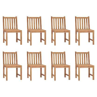 vidaXL Garden Chairs 8 pcs Solid Teak Wood 1