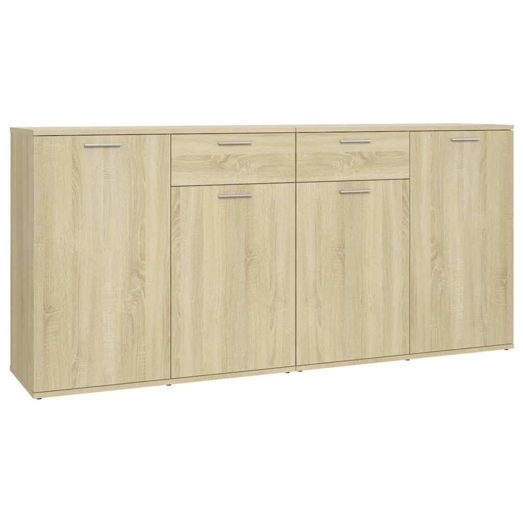Sideboard 80x36x75 cm Engineered Wood Sonoma oak 160 cm