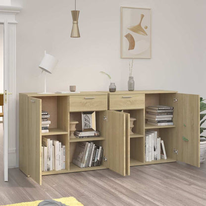 Sideboard 80x36x75 cm Engineered Wood Sonoma oak 160 cm