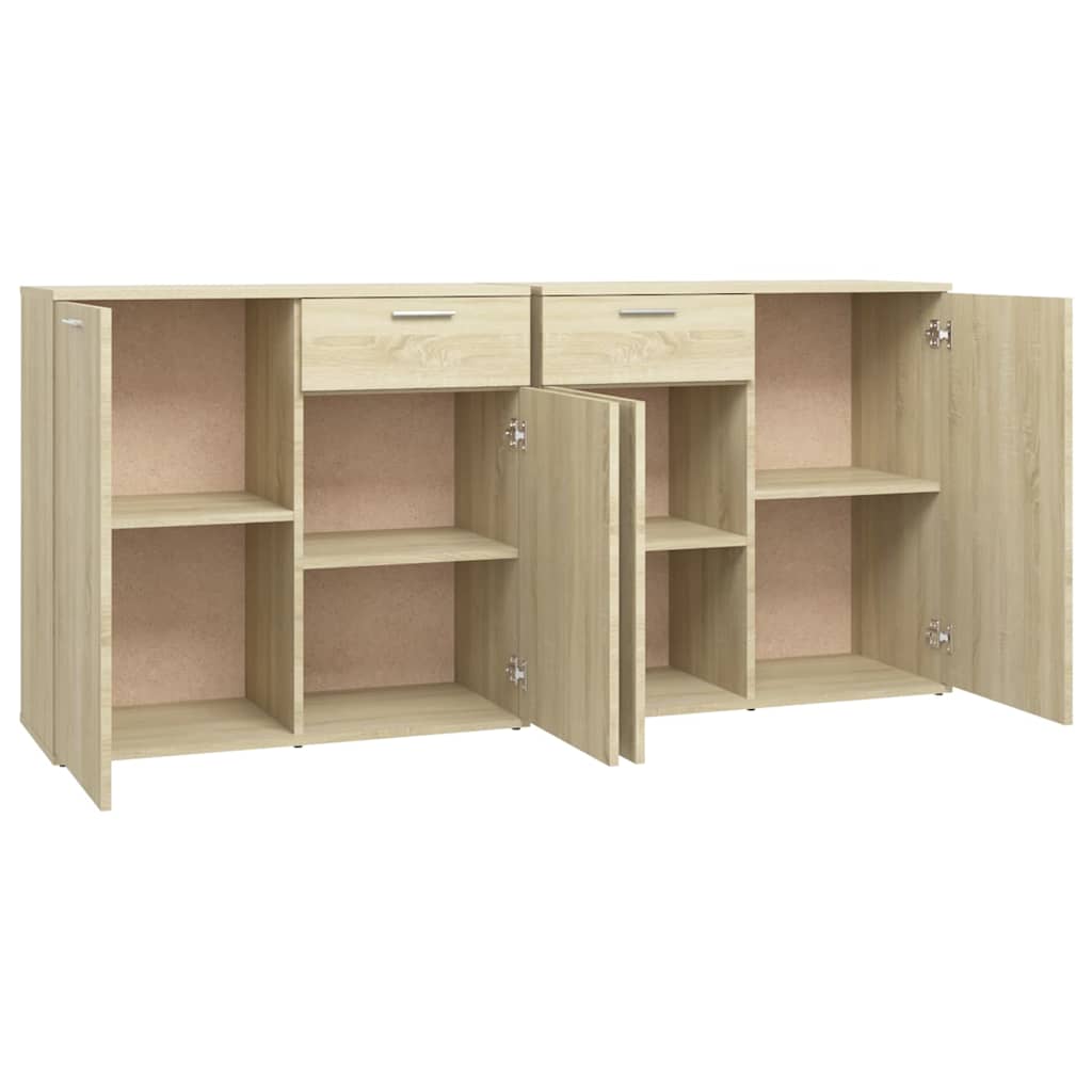 Sideboard 80x36x75 cm Engineered Wood Sonoma oak 160 cm