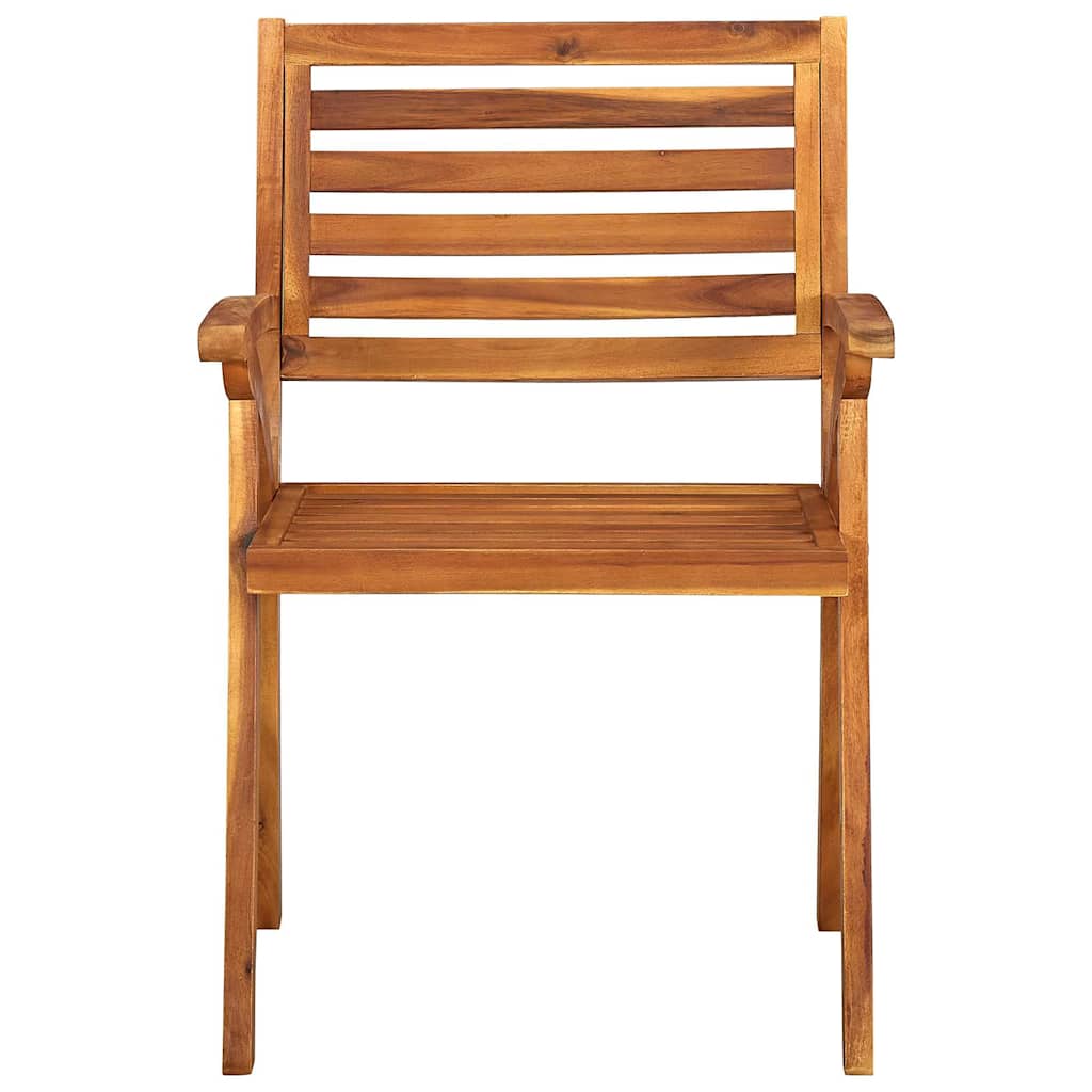 vidaXL Garden Chairs 6 pcs Solid Acacia Wood 3