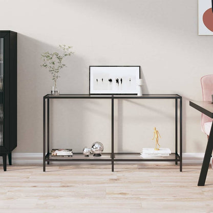 Console Table 140x35x75,5 cm Tempered Glass Transparent 140 cm