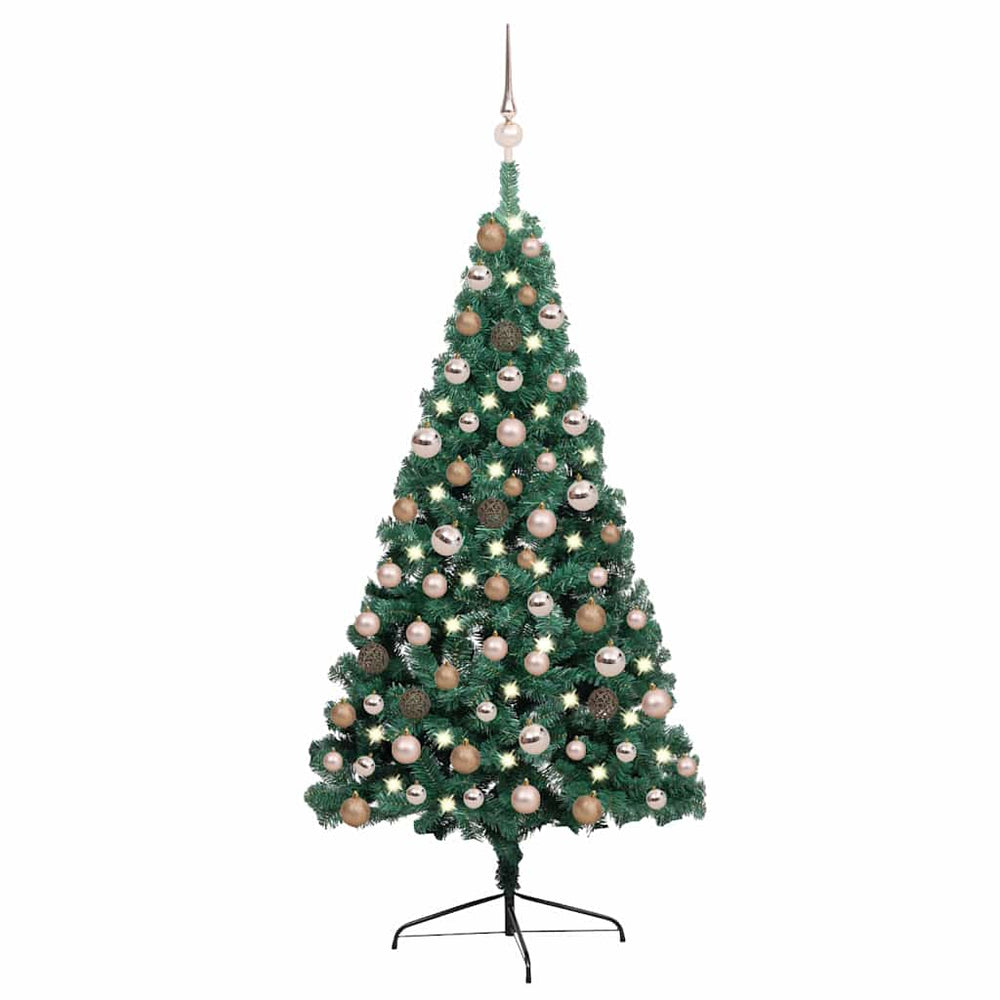 vidaXL Artificial Pre-lit Christmas Tree PVC 120 cm Green
