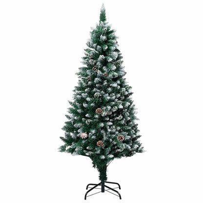 Artificial Christmas Tree Green 180 cm with 61 rose gold balls