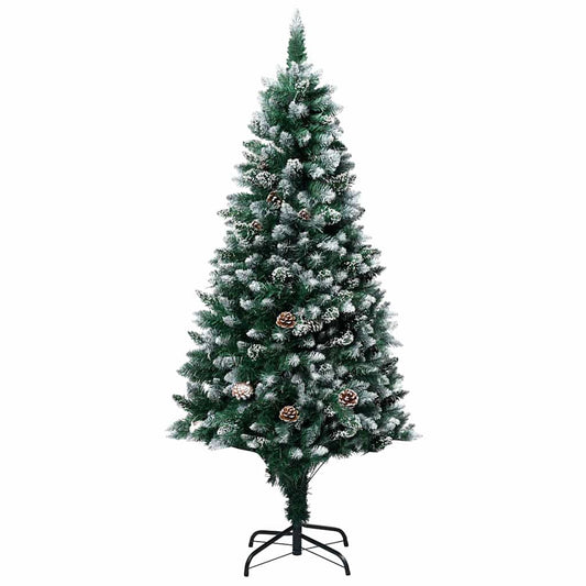 Artificial Christmas Tree Green 180 cm with 61 rose gold balls
