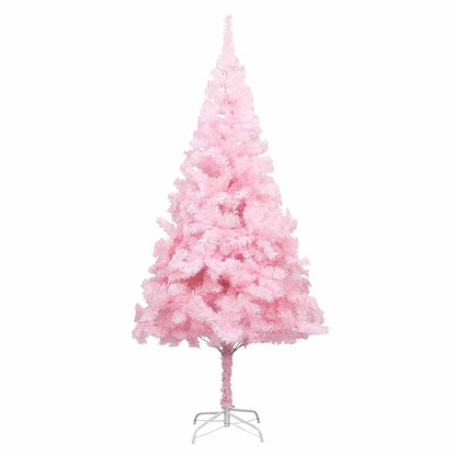 Christmas Tree PVC 210 cm Pink with 300 LEDs&white/grey balls