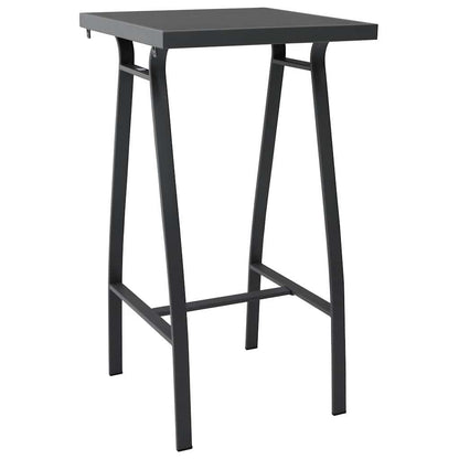 vidaXL 5 Piece Garden Bar Set Black 2