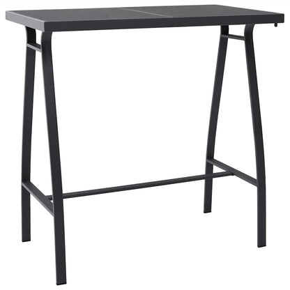 vidaXL 5 Piece Garden Bar Set Black 3