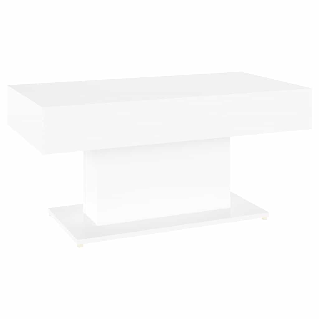 Coffee Table 96x50x45 cm Engineered Wood White
