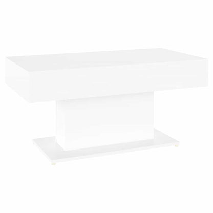 Coffee Table 96x50x45 cm Engineered Wood White