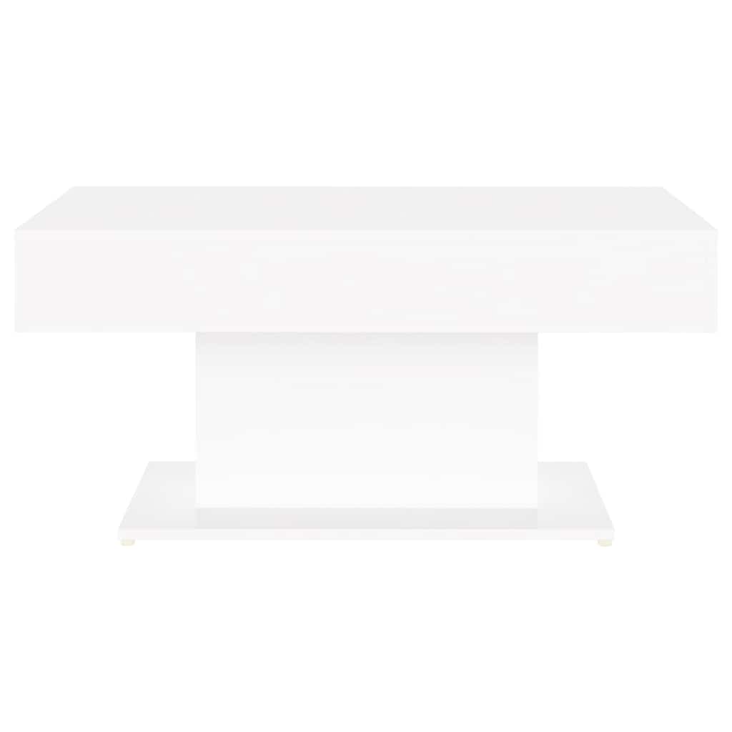 Coffee Table 96x50x45 cm Engineered Wood White