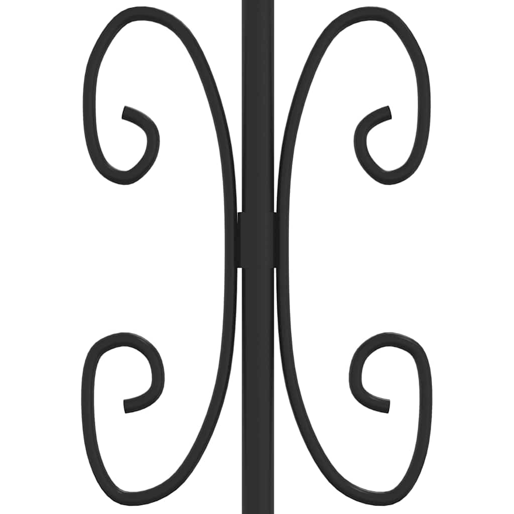 vidaXL Fence Gate "KAMPEN" with Spear Top Black 302x172 cm Steel 5