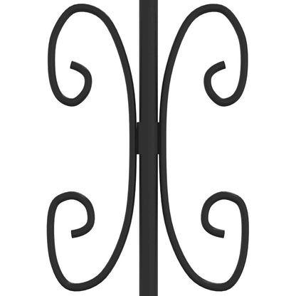 vidaXL Fence Gate "KAMPEN" with Spear Top Black 302x172 cm Steel 5
