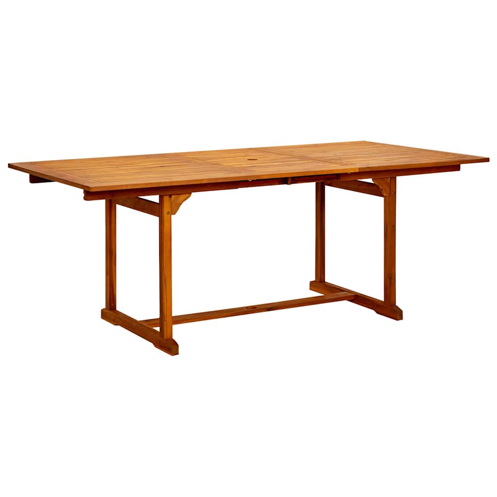 vidaXL 7 Piece Garden Dining Set Solid Wood Acacia 150-200 cm 4