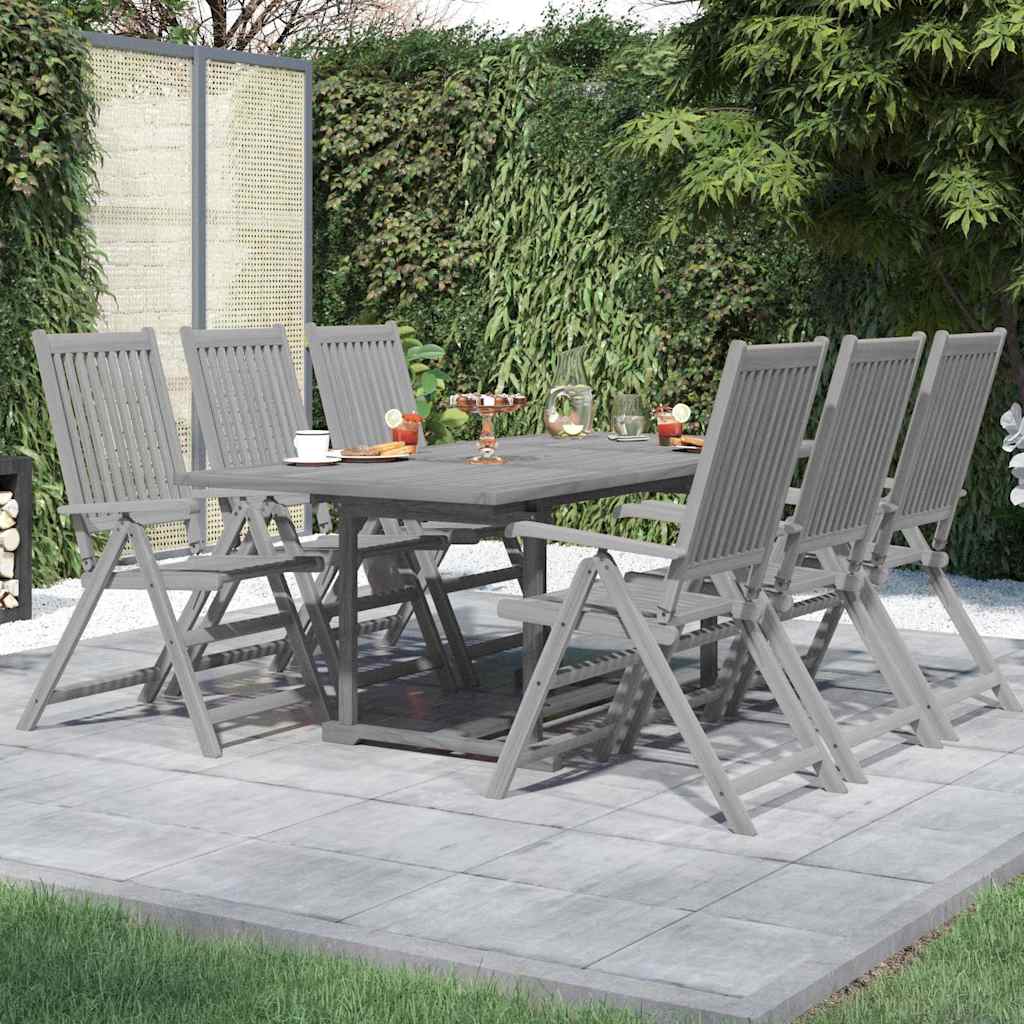 vidaXL 7 Piece Garden Dining Set Solid Wood Acacia 1