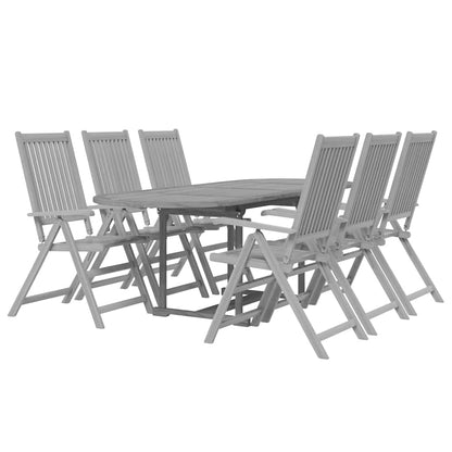 vidaXL 7 Piece Garden Dining Set Solid Wood Acacia 3