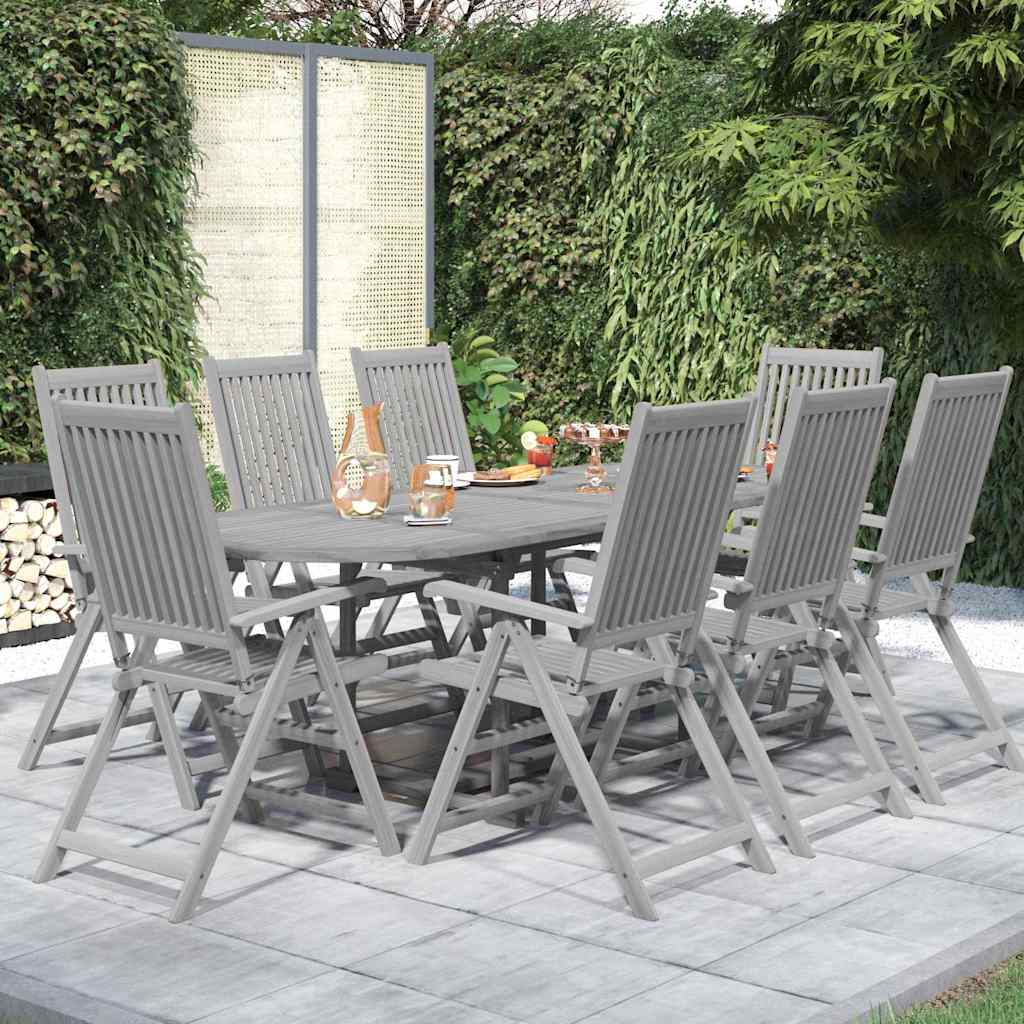 vidaXL 9 Piece Garden Dining Set Solid Wood Acacia 1