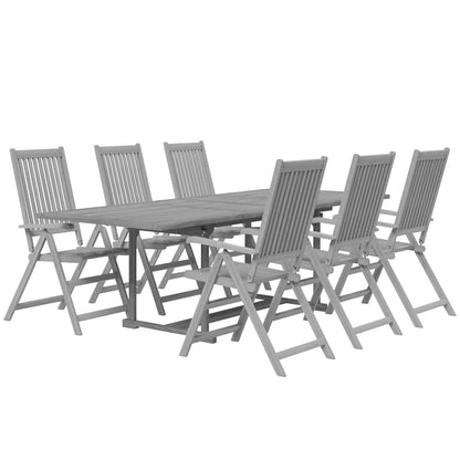 vidaXL 7 Piece Garden Dining Set Solid Wood Acacia 3