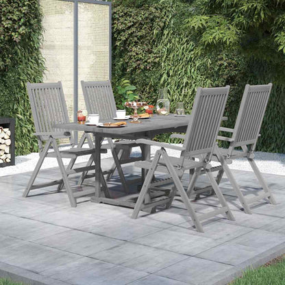 5 Piece Garden Dining Set Solid Wood Acacia 4